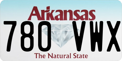 AR license plate 780VWX