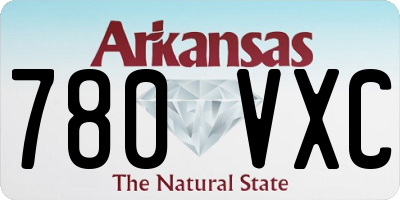 AR license plate 780VXC