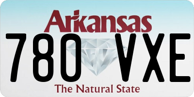 AR license plate 780VXE
