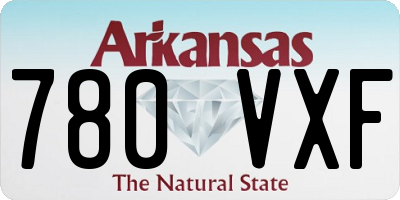 AR license plate 780VXF