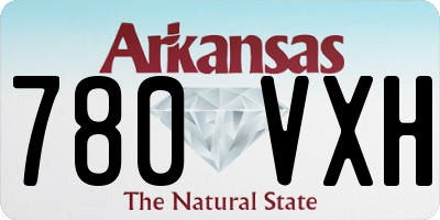 AR license plate 780VXH