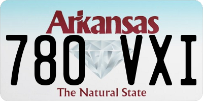 AR license plate 780VXI