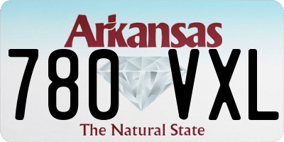 AR license plate 780VXL