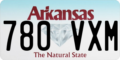 AR license plate 780VXM