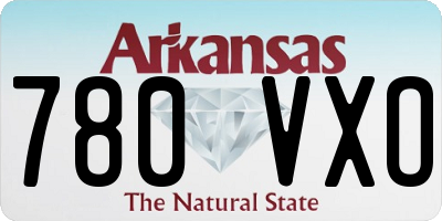AR license plate 780VXO
