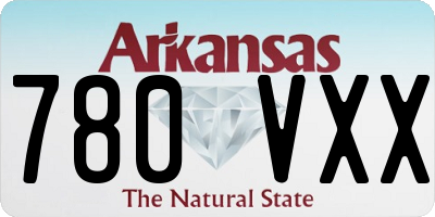 AR license plate 780VXX