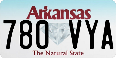AR license plate 780VYA