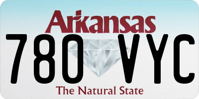 AR license plate 780VYC