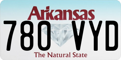 AR license plate 780VYD