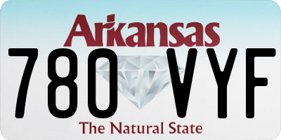 AR license plate 780VYF