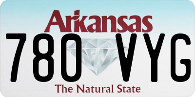 AR license plate 780VYG