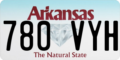 AR license plate 780VYH