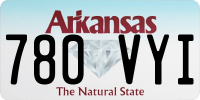 AR license plate 780VYI