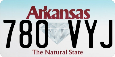 AR license plate 780VYJ