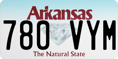 AR license plate 780VYM