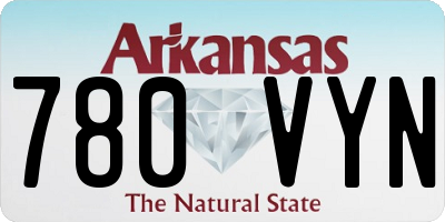 AR license plate 780VYN