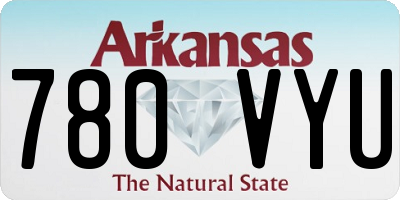 AR license plate 780VYU