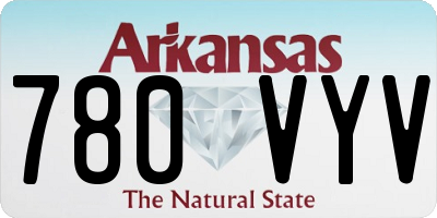 AR license plate 780VYV