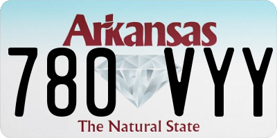 AR license plate 780VYY