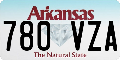 AR license plate 780VZA
