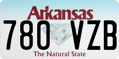 AR license plate 780VZB