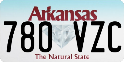 AR license plate 780VZC