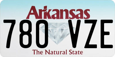 AR license plate 780VZE