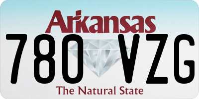 AR license plate 780VZG