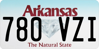 AR license plate 780VZI