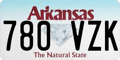 AR license plate 780VZK