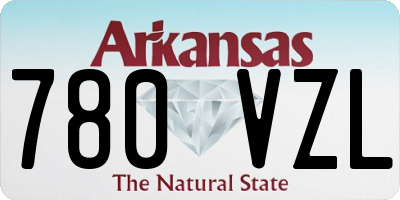 AR license plate 780VZL