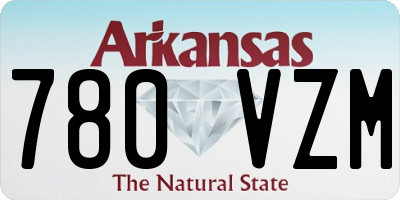 AR license plate 780VZM