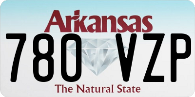 AR license plate 780VZP