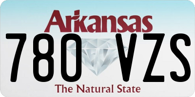 AR license plate 780VZS