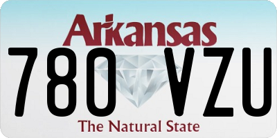 AR license plate 780VZU