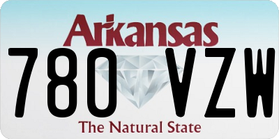 AR license plate 780VZW