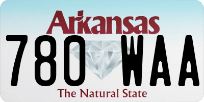 AR license plate 780WAA