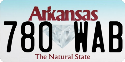 AR license plate 780WAB