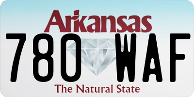 AR license plate 780WAF