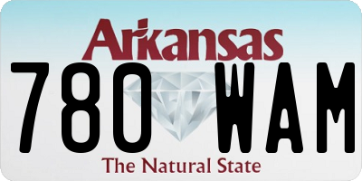 AR license plate 780WAM