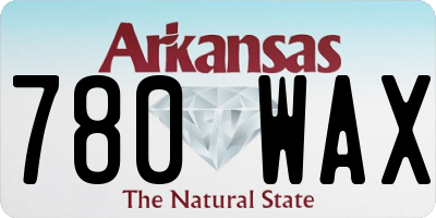 AR license plate 780WAX