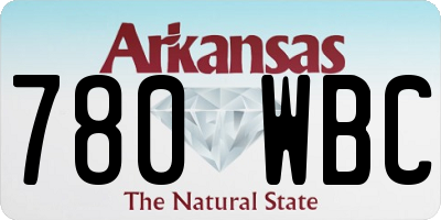 AR license plate 780WBC