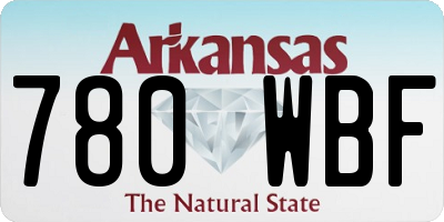 AR license plate 780WBF