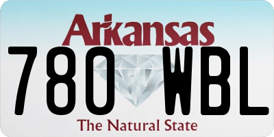AR license plate 780WBL