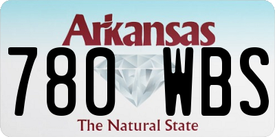 AR license plate 780WBS