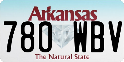 AR license plate 780WBV
