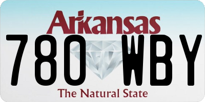 AR license plate 780WBY