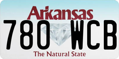 AR license plate 780WCB