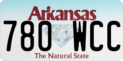 AR license plate 780WCC