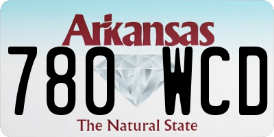 AR license plate 780WCD